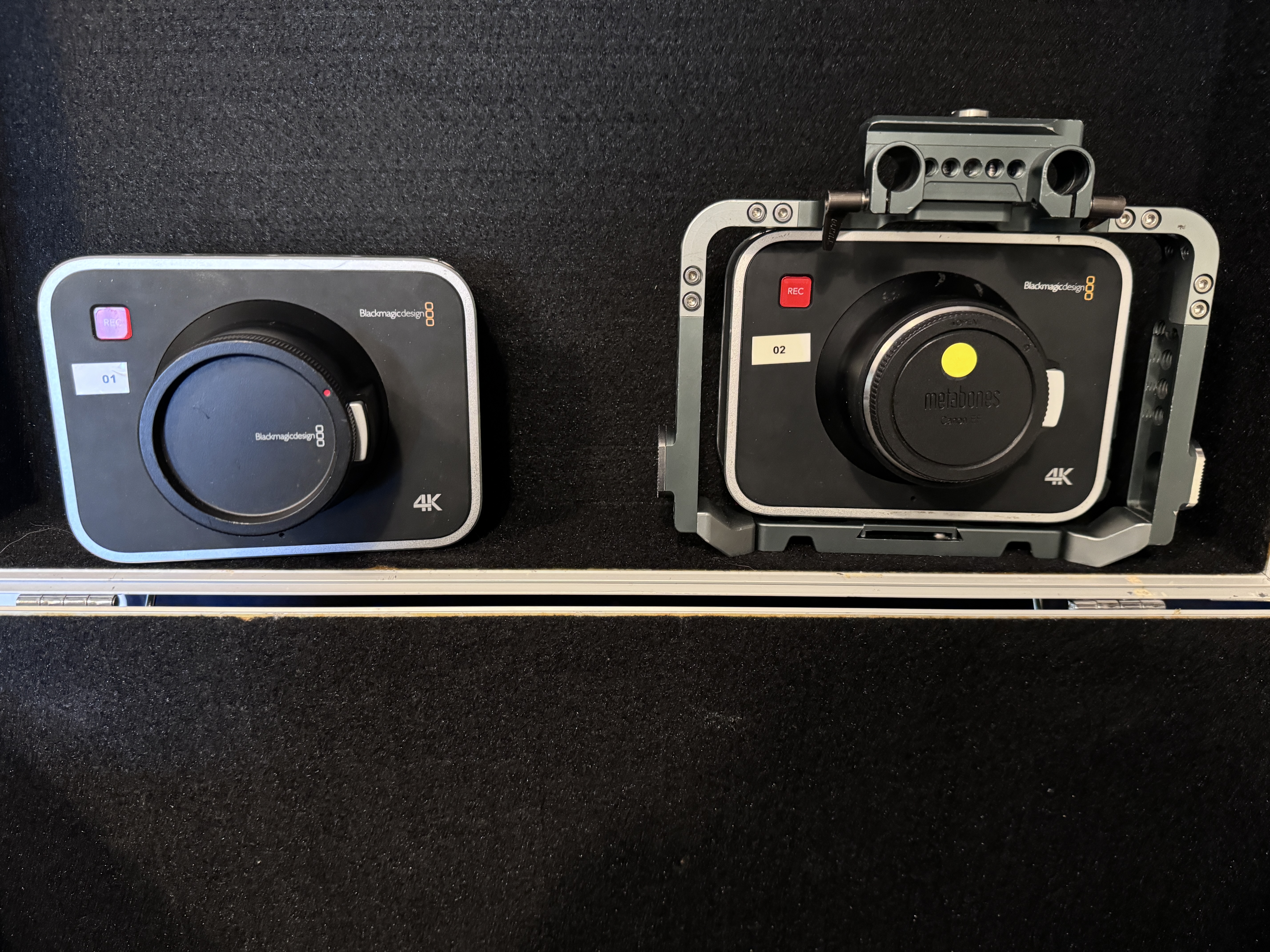 Blackmagic Production Camera 4K, 2 pcs with various accessories