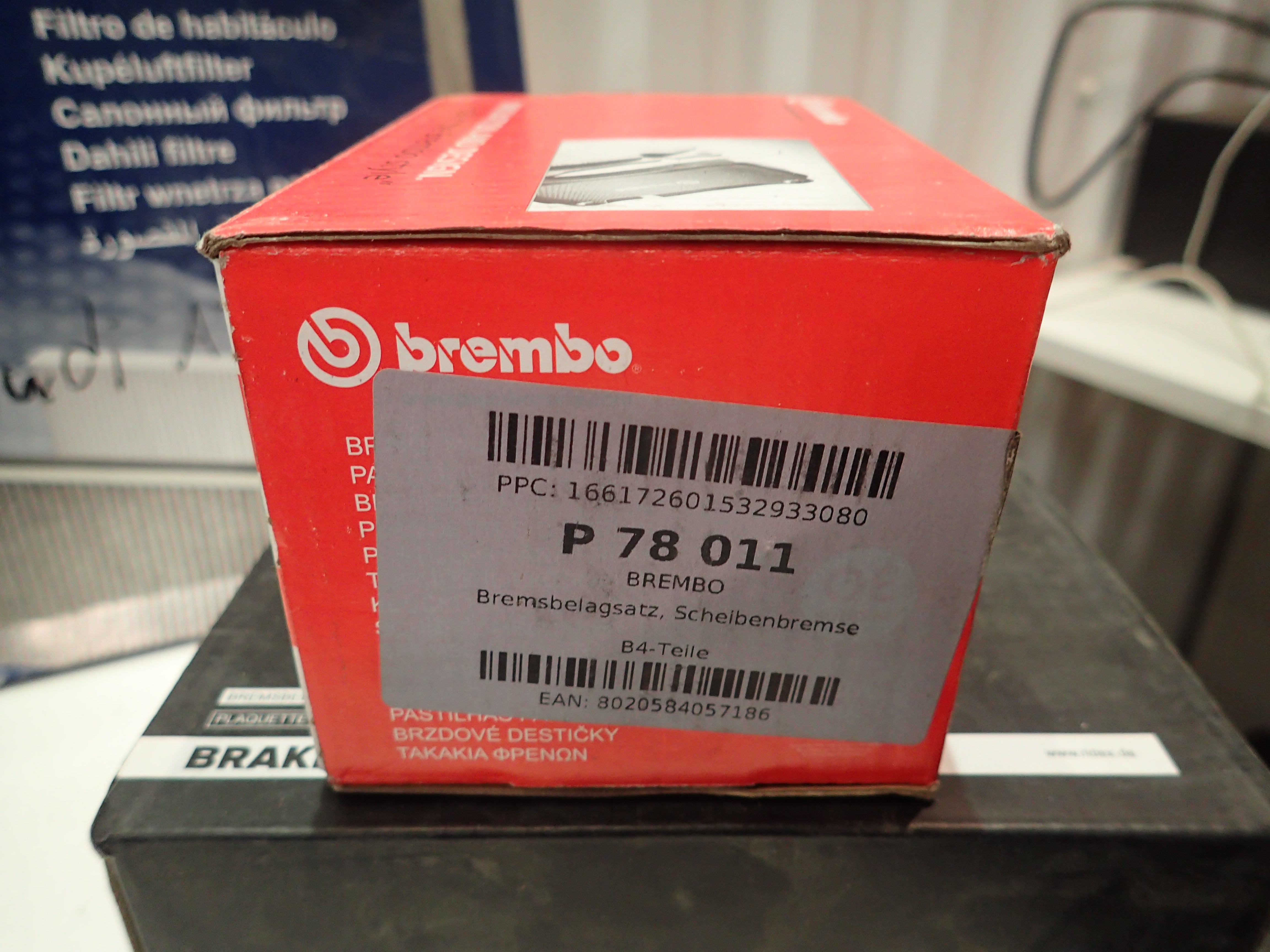 Brembo P 78 014 Bremsbelagsatz Scheibenbremse