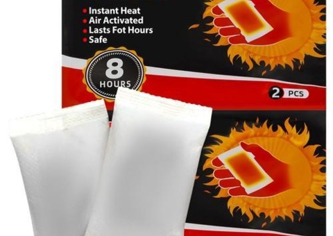 Hand warmers, 10 pcs - 2-pack, disposable, up to 8 hours of warmth
