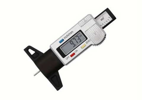 Tire depth gauge, 5 pcs - digital, LCD display