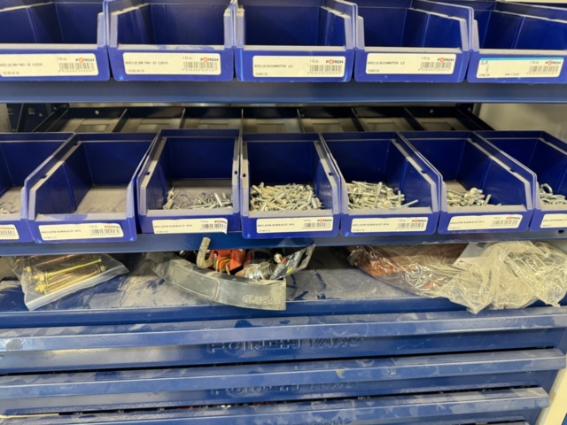 1405759-10 Sheet metal cabinets & shelving systems with drawers including contents