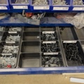 1405759-13 Sheet metal cabinets & shelving systems with drawers including contents