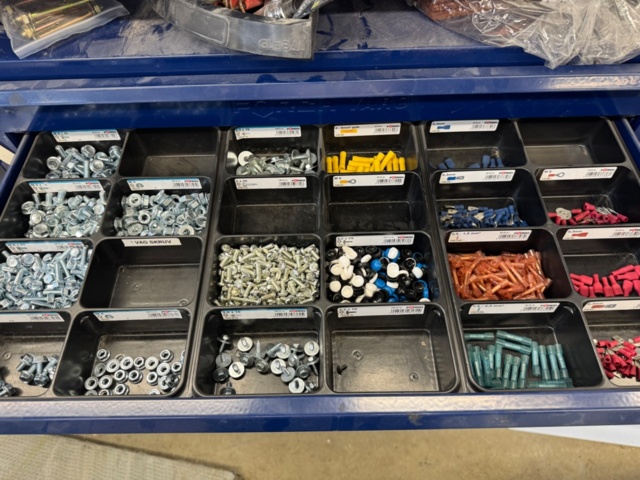 1405759-14 Sheet metal cabinets & shelving systems with drawers including contents