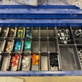1405759-15 Sheet metal cabinets & shelving systems with drawers including contents