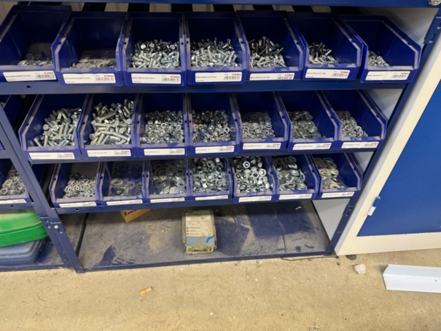 1405759-17 Sheet metal cabinets & shelving systems with drawers including contents