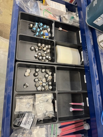 1405759-20 Sheet metal cabinets & shelving systems with drawers including contents