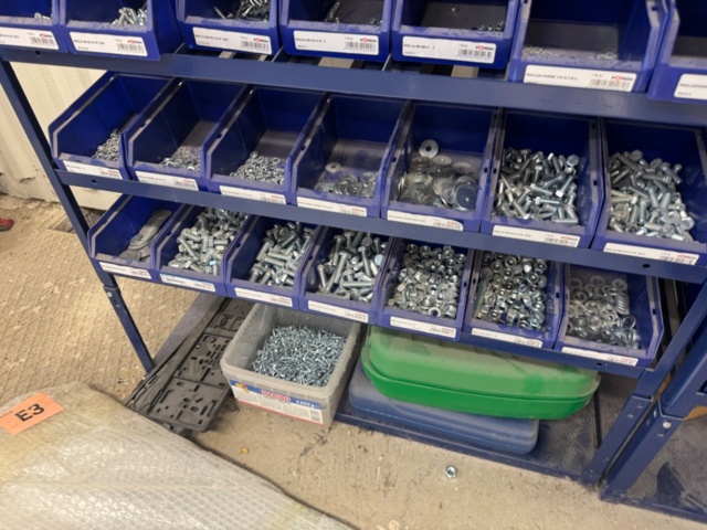 1405759-22 Sheet metal cabinets & shelving systems with drawers including contents