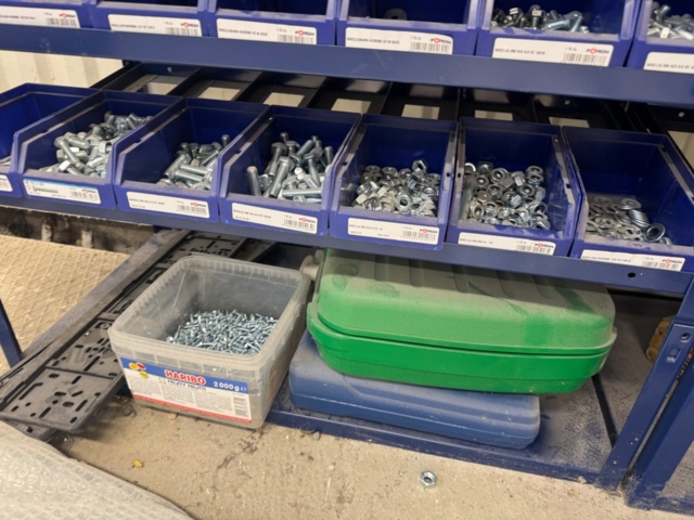 1405759-25 Sheet metal cabinets & shelving systems with drawers including contents
