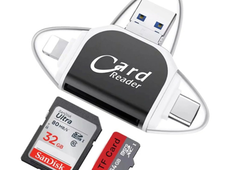 Card reader 20 pcs - USB-C, SD/TF, 4-in-1 multiport
