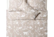 1519609 Bed linen with animal pattern - Beige/White