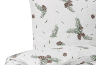 1519610 Bed linen with winter pattern - White/Green