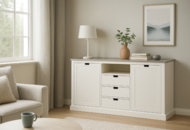 1520942 Fårö sideboard - Vit/Grå