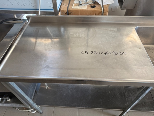 1140916-5 Long input bench (left) approx. 220x65x90 cm