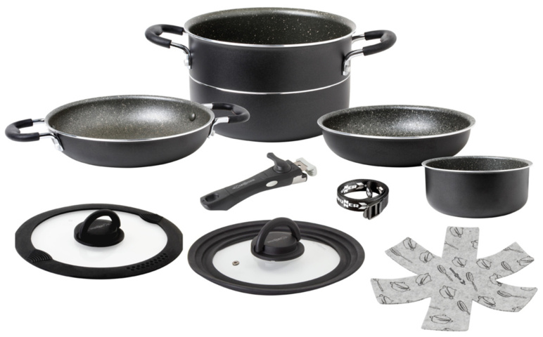 1508559-1 Kastrullset, Brunner Pirate NG, VacuBlock, induktion