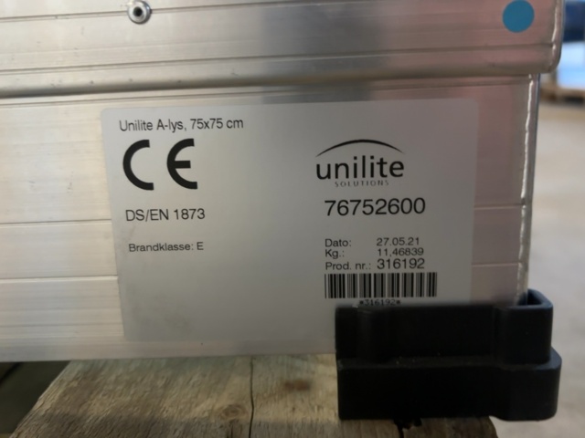 1499590-4 Taklanternin - Unilite A-lys 75x75 cm