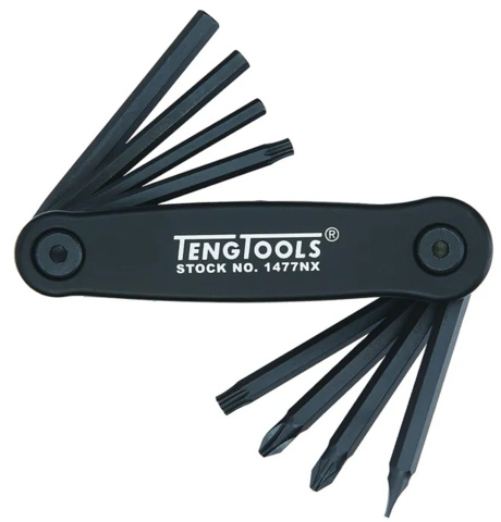 1521331-1 Skruvmejselsats 5 st, 8 delar - Teng Tools
