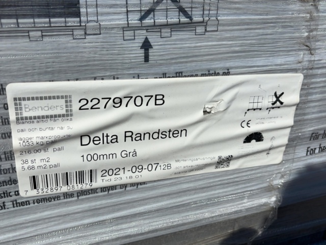 1499605-11 Marksten - Benders Delta Randsten