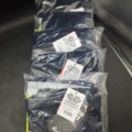 1518662-2 Arbetsbyxor, 4 st - Gesto Workwear, stl D100, marinblå, reflexdetaljer