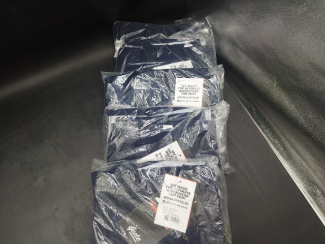 1518675-2 Arbetsbyxor, 5 st - Gesto Workwear, stl D104, marinblå, reflexdetaljer
