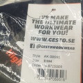 1518675-3 Arbetsbyxor, 5 st - Gesto Workwear, stl D104, marinblå, reflexdetaljer