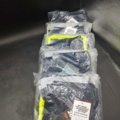 1518702-2 Arbetsbyxor, 5 st - Gesto Workwear, stl D84, marinblå, reflexdetaljer