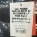1521412-3 Arbetsbyxor, 5 st - Gesto Workwear, stl C56/156, marinblå, reflexdetaljer