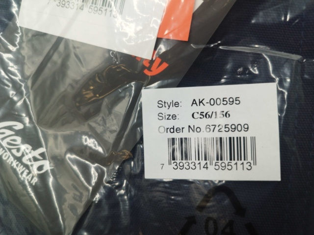 1521412-4 Arbetsbyxor, 5 st - Gesto Workwear, stl C56/156, marinblå, reflexdetaljer