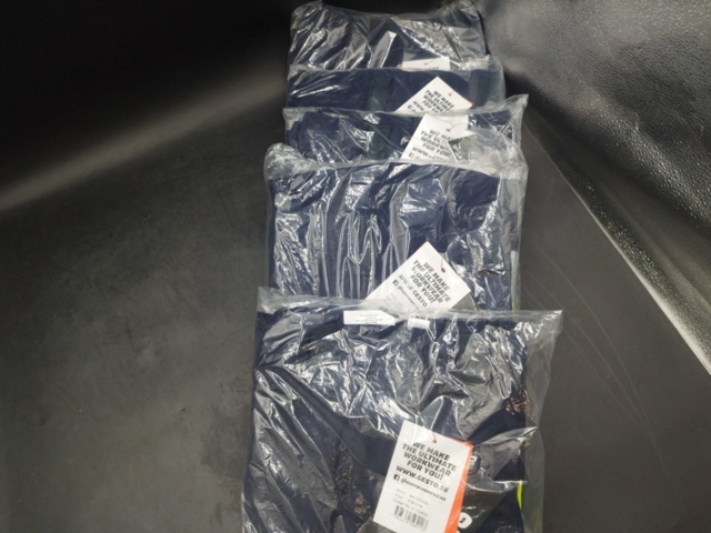 1521413-2 Arbetsbyxor, 5 st - Gesto Workwear, stl C56/156, marinblå, reflexdetaljer