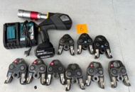 1371214 Press machine with battery, charger and press jaws - Klauke UAP 332CFM