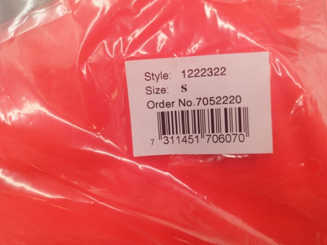 1521434-4 Varselsweatshirt, 5 st - Gesto, storlek S, röd