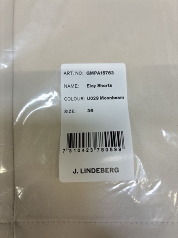 1522234-3 Shorts J.Lindeberg Eloy in Moonbeam, Strl 36