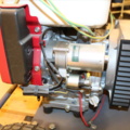 1417012-17 Generator on wheels. Honda engine.