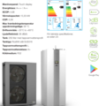1522551-8 15 kW luft/vatten värmepump från Energy Save. Varmvattentank, bufferttank och markstativ K63