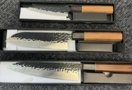 1522751 3 pcs Knife set 3-pieces Hammered finish - Free shipping