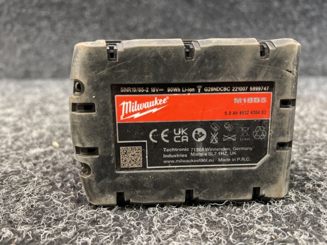 1265379-3 Batteri Milwaukee M18B5 5.0Ah