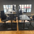 1505844-2 Office furniture - 4 desks, 4 screens, etc.
