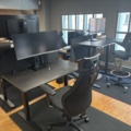 1505844-3 Office furniture - 4 desks, 4 screens, etc.