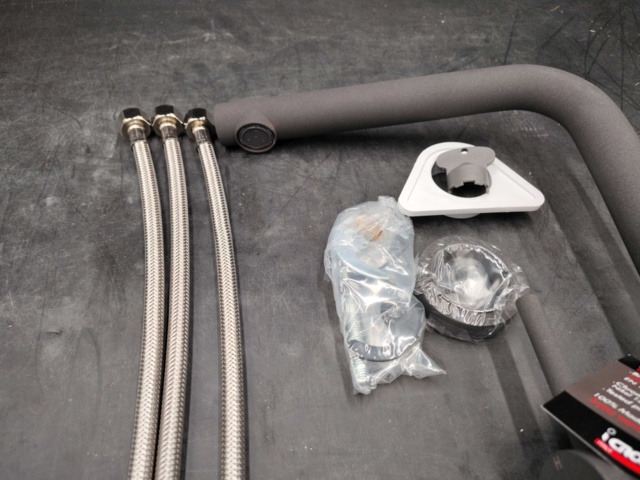 1523000-6 Kitchen faucet - iCrolla, Milano 6570L KLI B, single lever faucet, dishwasher shut-off