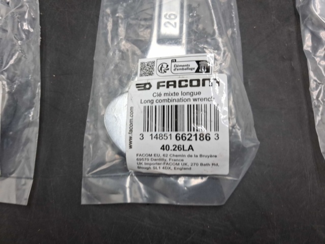 1522209-3 U-ring wrenches, 3 pcs - Facom, 26 mm, model 40.26LA