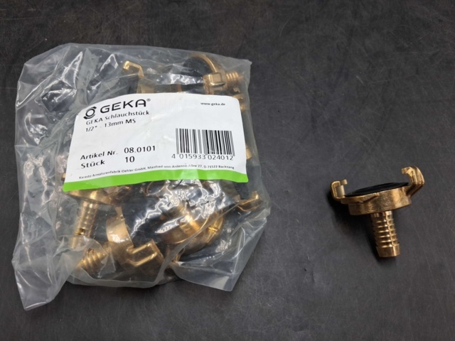 1523105-1 Slangkopplingar - 10 st, GEKA, 1/2" 13 mm