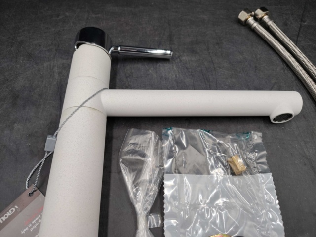 1524612-5 Köksblandare - iCrolla 7110 WHI, Silgranit vit, engreppsblandare