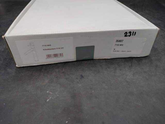 1524617-4 Kitchen faucet - iCrolla 7110 WHI, Silgranit white, single-lever faucet