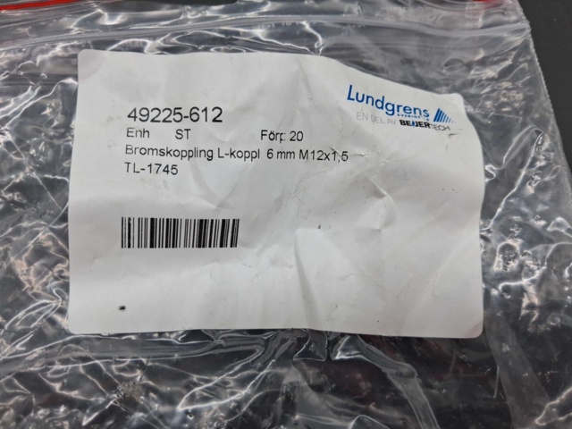 1523128-2 Bromskopplingar T-koppling, 10 st - SIRIT, M12x1,5