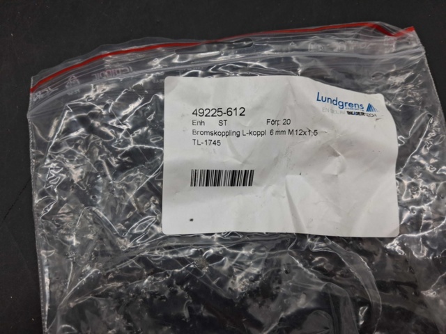 1523131-2 Bromskoppling L-koppling, 10 st - SIRIT, 6 mm, M12x1,5