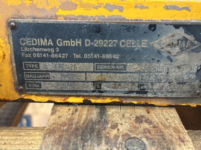 1457681-9 Kapmaskin - Cedima CTS 26