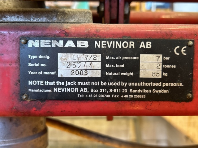 1457682-10 Verkstadslyftar - NENAB FLH-7/2, GL-815