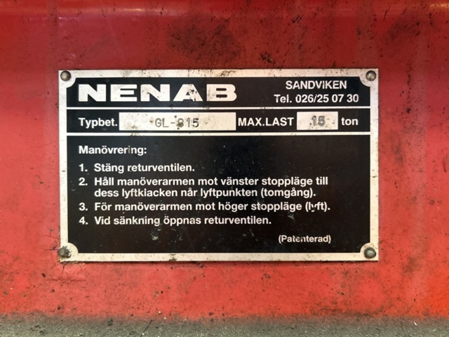 1457682-11 Verkstadslyftar - NENAB FLH-7/2, GL-815