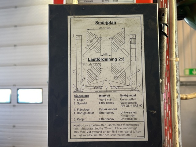 1457693-8 Vehicle lift - Elwis Autotechnic A/S HH 225