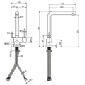 1522990-7 Kitchen mixer, iCrolla, 6570L VA, dishwasher shut-off