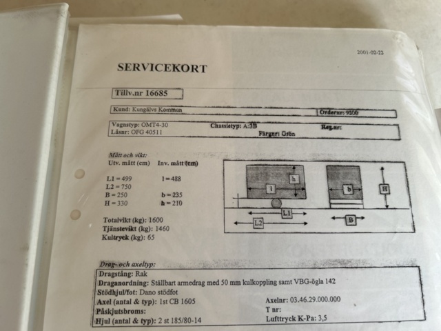 1457705-23 Arbetsbod - Norrlandsvagnar OMT4-30 -2001